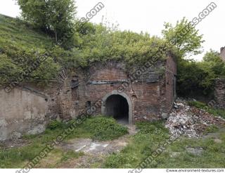 building bricked ruin overgrown old 0006